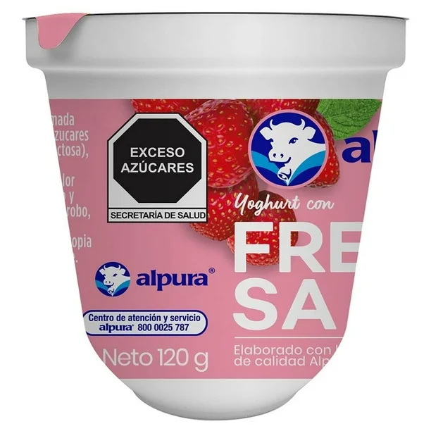 Yoghurt Alpura con fresa 120 g
